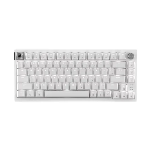 Teclado gamer mecanico CORSAIR K65 PLUS 75% RGB Mac/PC – Frost White Teclado gamer mecanico CORSAIR K65 PLUS 75% RGB Mac/PC – Frost White
