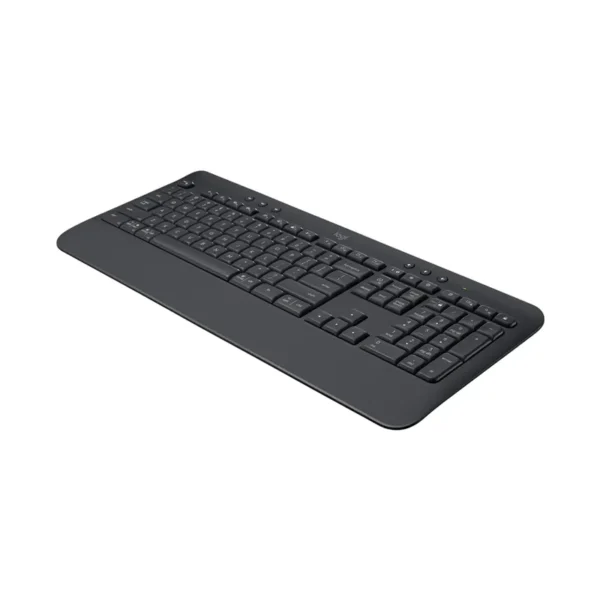 Teclados Teclado Inalámbrico LOGITECH K650 Graphite, vista lateral