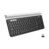 Teclados Teclado Inalámbrico LOGITECH K780 Negro, vista posterior