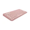 Teclados Teclado Inalámbrico Logitech Pebble 2 K380 Rosa, vista frontal