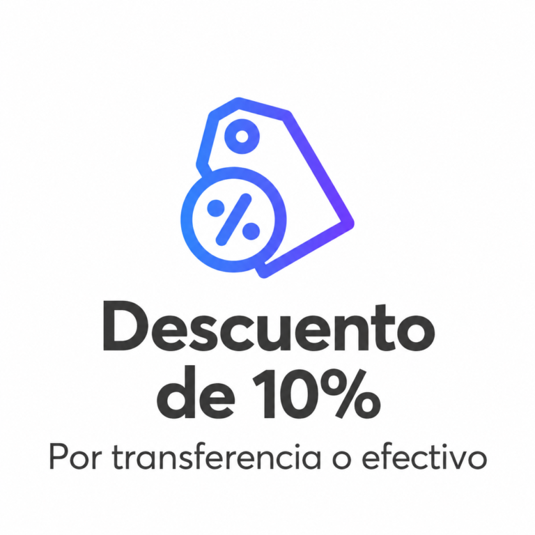 descuento del 10% por transferencia o efectivo 2
