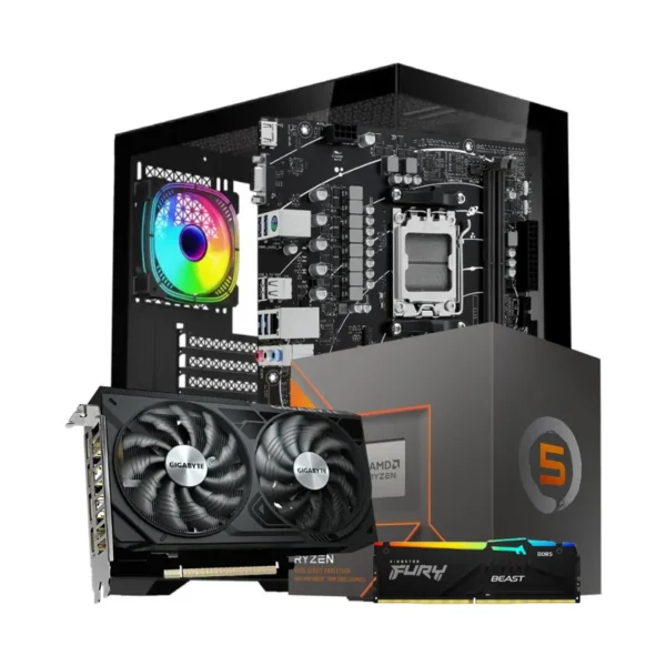 PC Gamer AMD Ryzen 5 8500G + 16Gb DDR5 + 512gb + RTX5050 8GB VRAM 750W+ Bronze PC Gamer AMD Ryzen 5 8500G + 16Gb DDR5 + 512gb + RTX5050 8GB VRAM 750W+ Bronze