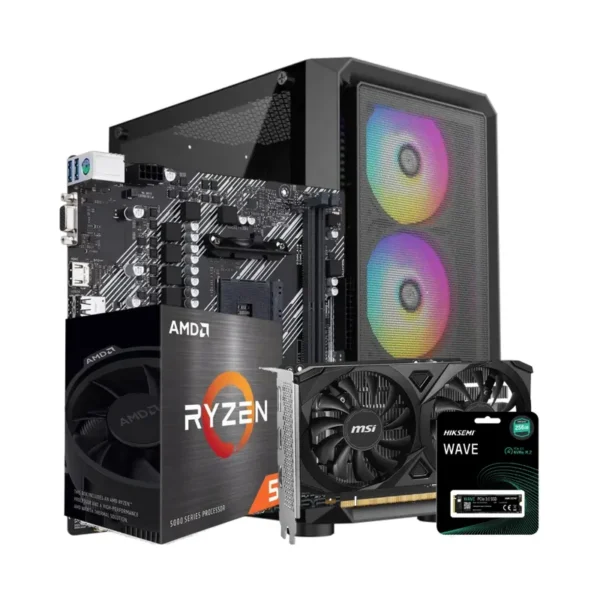 PC Gamer Raptor Amd Ryzen 5 5500 + 16Gb (8×2 Dual Channel) + 512gb + RTX3050 4GB VRAM 550W+ Silver PC Gamer Raptor Amd Ryzen 5 5500 + 16Gb (8×2 Dual Channel) + 512gb + RTX3050 4GB VRAM 550W+ Silver
