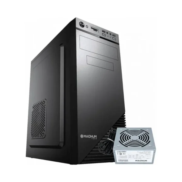 Componentes de PC Gabinete Magnum Tech MT-K835 Kit T+M+P 600W, vista lateral