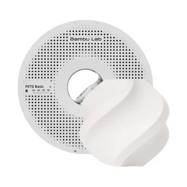 Filamento Bambulab PETG Basic Blanco con bobina reutilizable Filamento Bambulab PETG Basic Blanco con bobina reutilizable