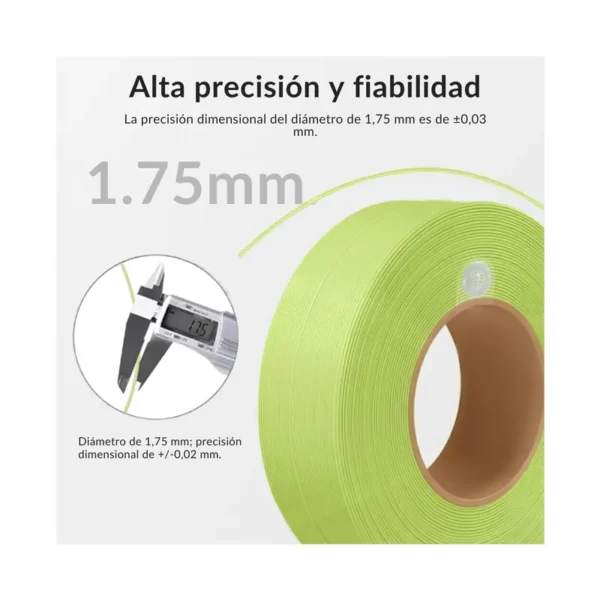 Filamento Bambulab PLA Lite-Negro - Con bobina reutilizable, foto 3