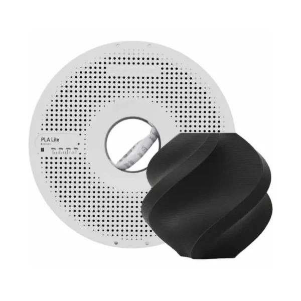 Filamento Bambulab PLA Lite-Negro – Con bobina reutilizable