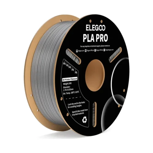 FILAMENTO ELEGOO PLA PRO -1.75mm-1KG- PLATA FILAMENTO ELEGOO PLA PRO -1.75mm-1KG- PLATA
