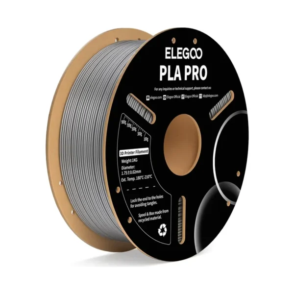 FILAMENTO ELEGOO PLA PRO  -1.75mm-1KG- PLATA