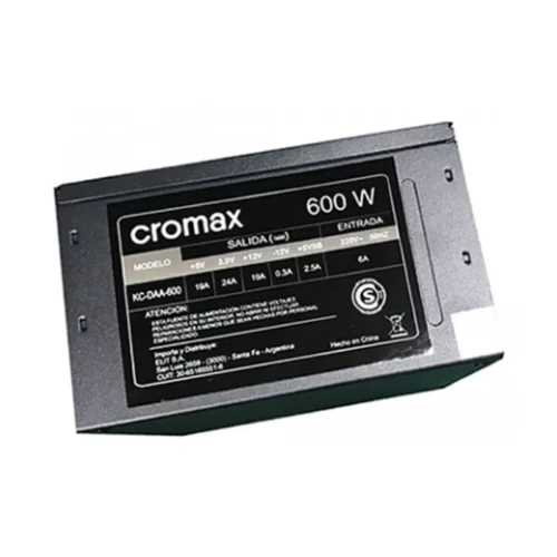 Fuente CROMAX KC-DDA-600 600W Standard ATX Fijo