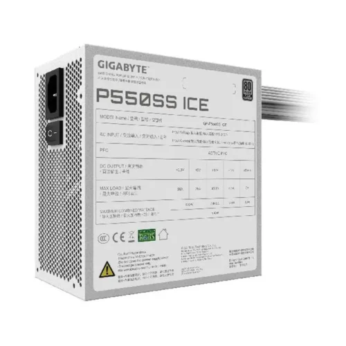 Fuente Gigabyte P550S 550W 80 PLUS Silver Blanca