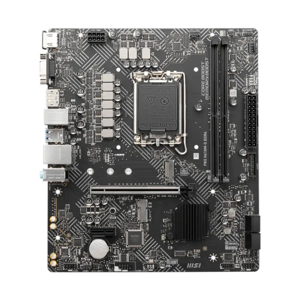 Motherboards Motherboard MSI H610M-G PRO Box LGA 1700 12va, vista frontal