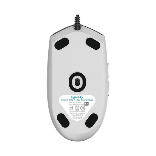 Mouse c/Cable LOGITECH G203 Blanco, foto 4