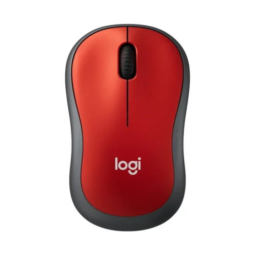 Mouse Inalámbrico LOGITECH M185 Rojo